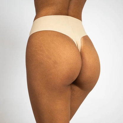 Tanga No Camel Toe beige – effet invisible et zéro marque x3