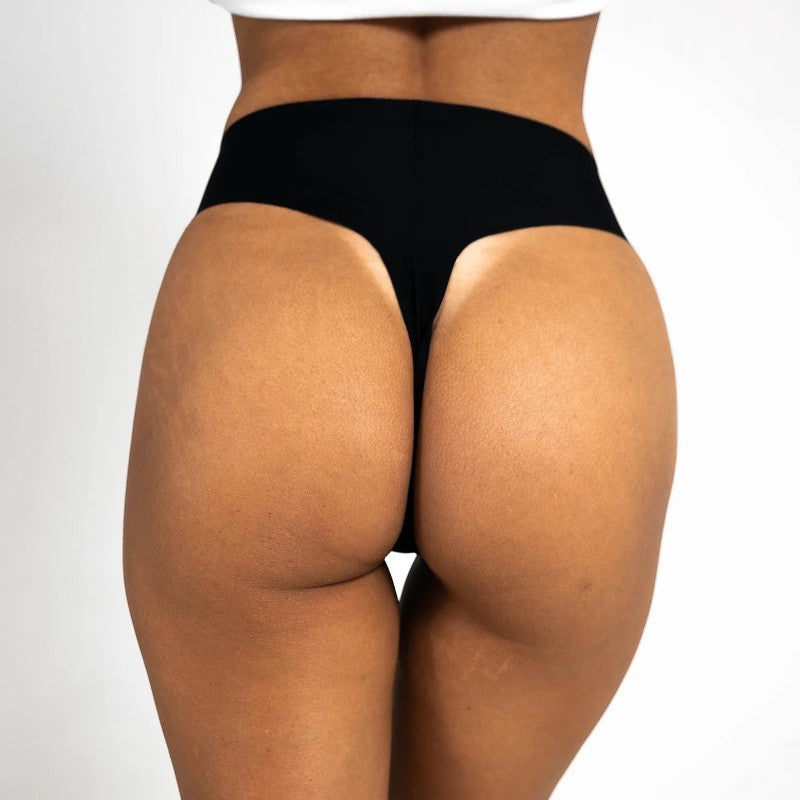 Tanga No Camel Toe noir – effet invisible et zéro marque x3