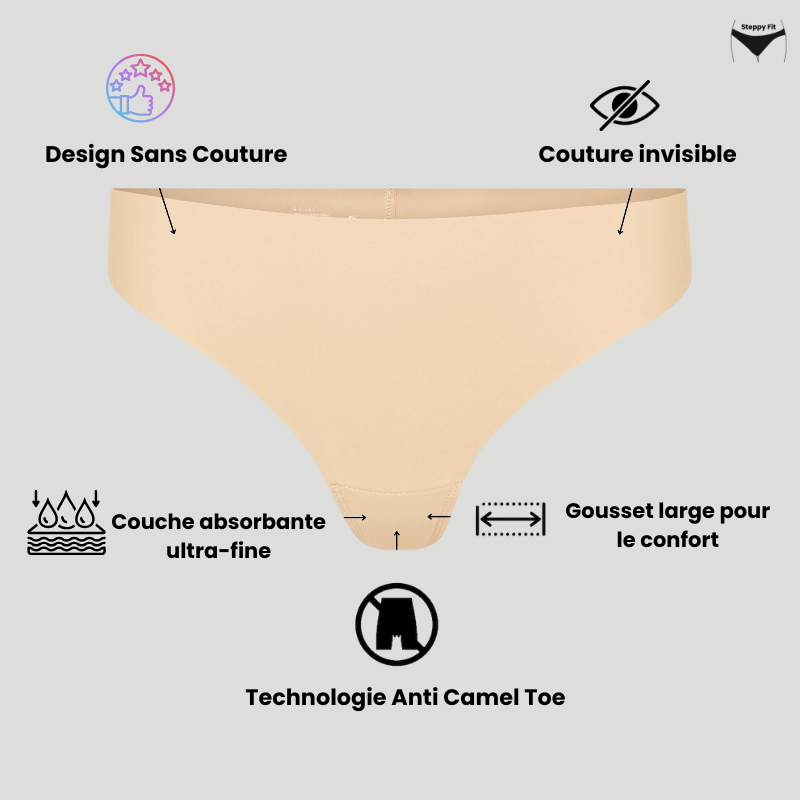 Tanga No Camel Toe beige – effet invisible et zéro marque x3